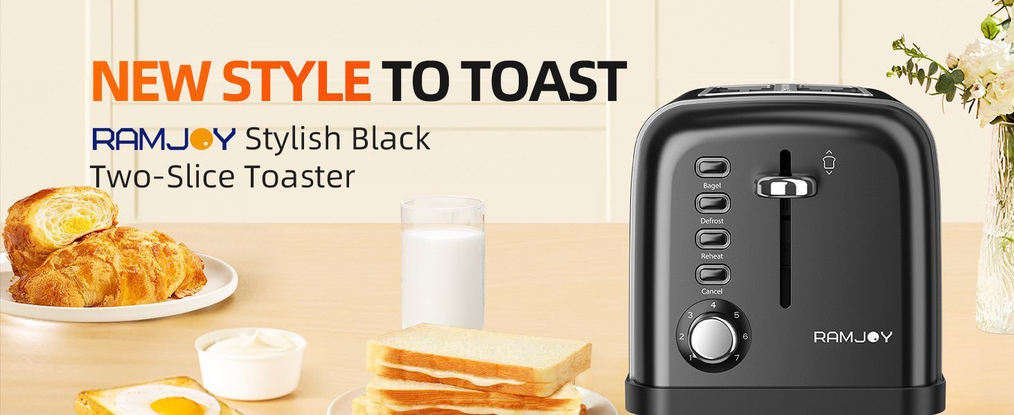 [36MKT-y010101c]-2-Slice Toaster – 7 Shade Settings, Bagel/Defrost/Reheat Functions(3)