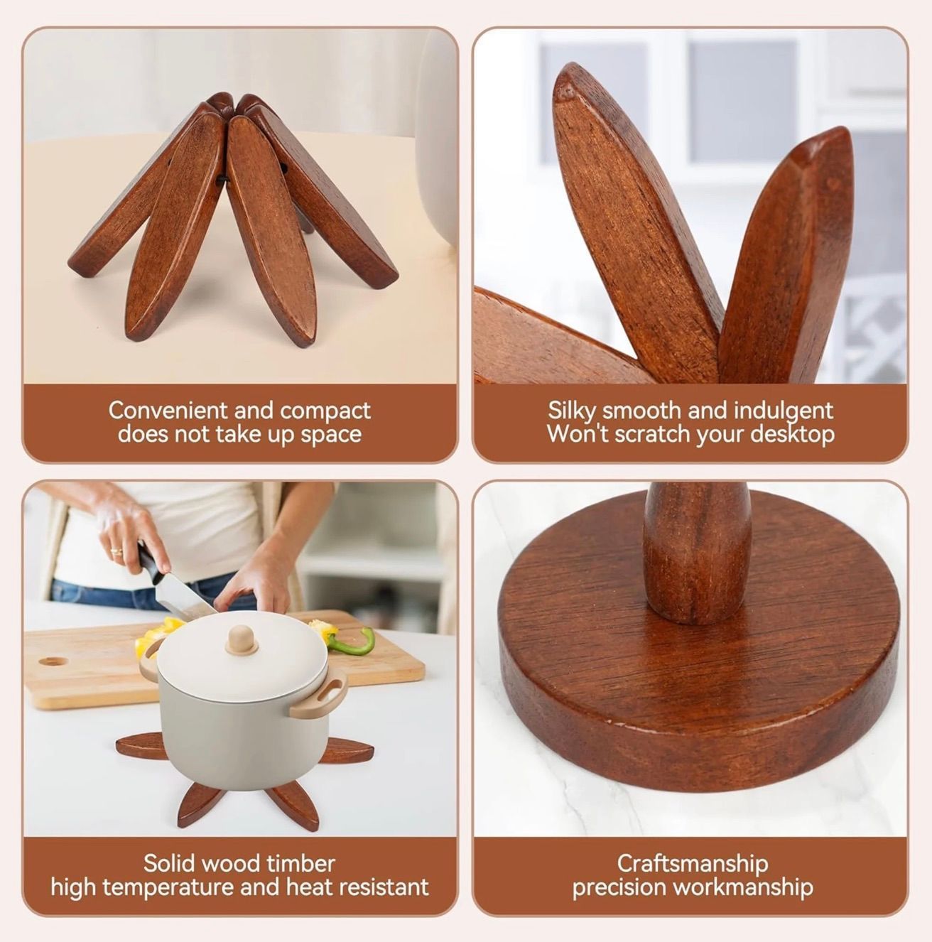 [36MKT-v010601]-Wooden Tree Trivet – Foldable Heat Resistant Pot Holder(7)