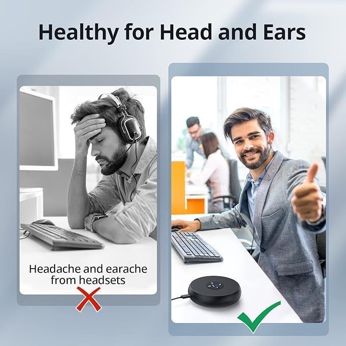 [36MKT-Y010203a]-EMEET USB Conference Speakerphone w/ 360° AI Mic(3)