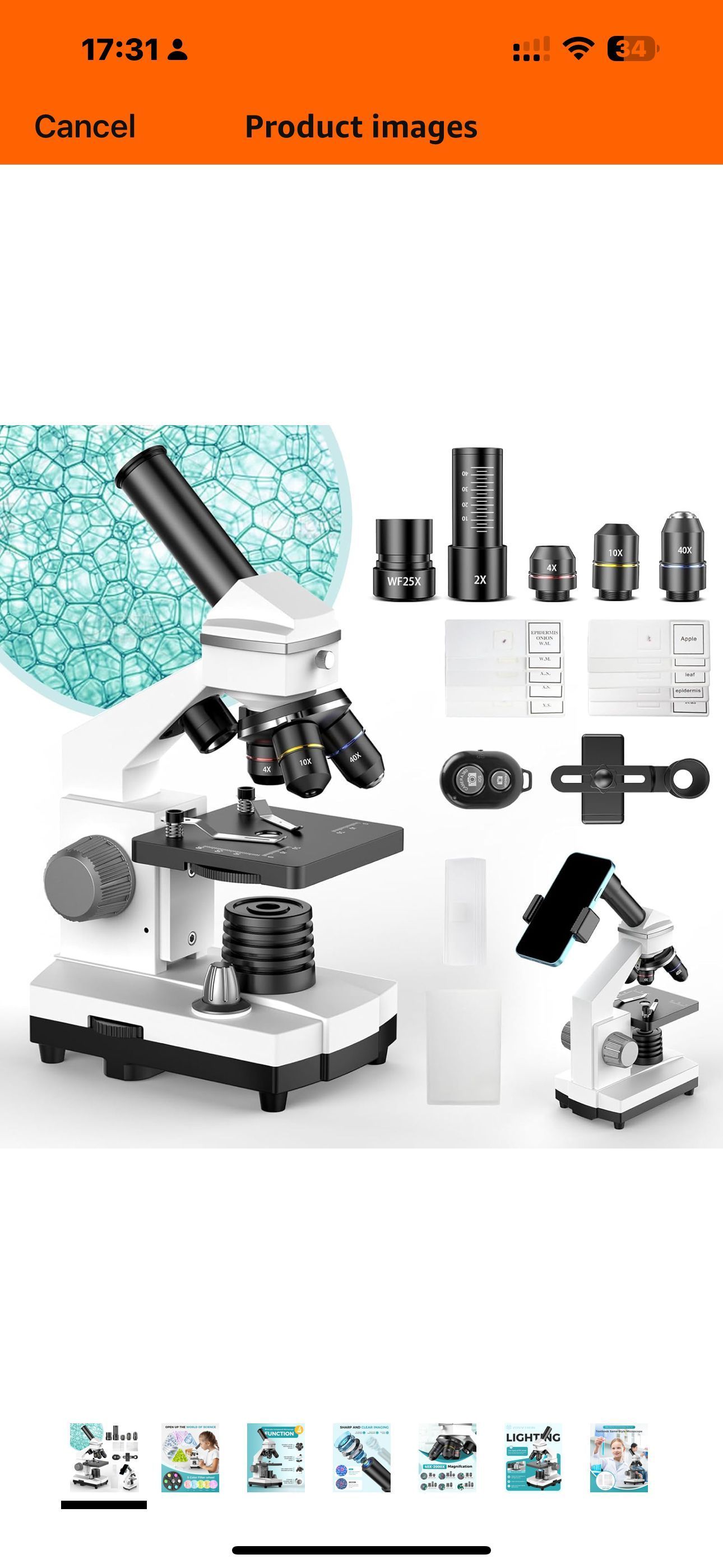 [$129 Microscope Single] for Adults Kids Students，Powerful Compound Microscope for School Laboratory and Home