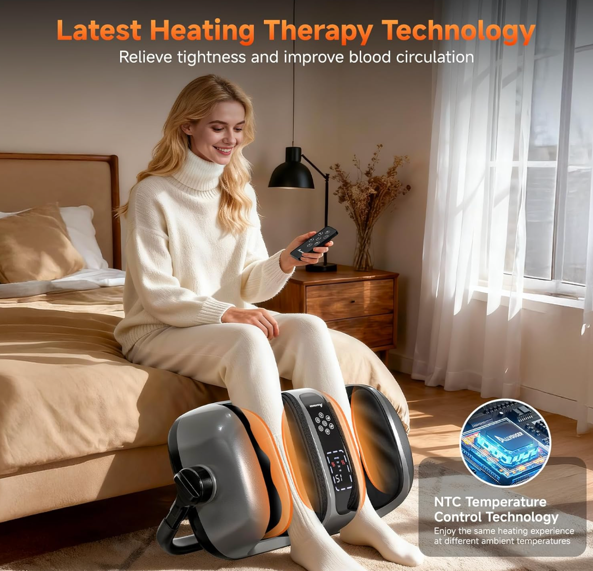 ELE:[$209.99 Allyouger-Foot Massager with Heat]-Shiatsu Deep Kneading Machine for Plantar Fasciitis, Neuropathy & Circulation - 5 Intensities, 4 Modes