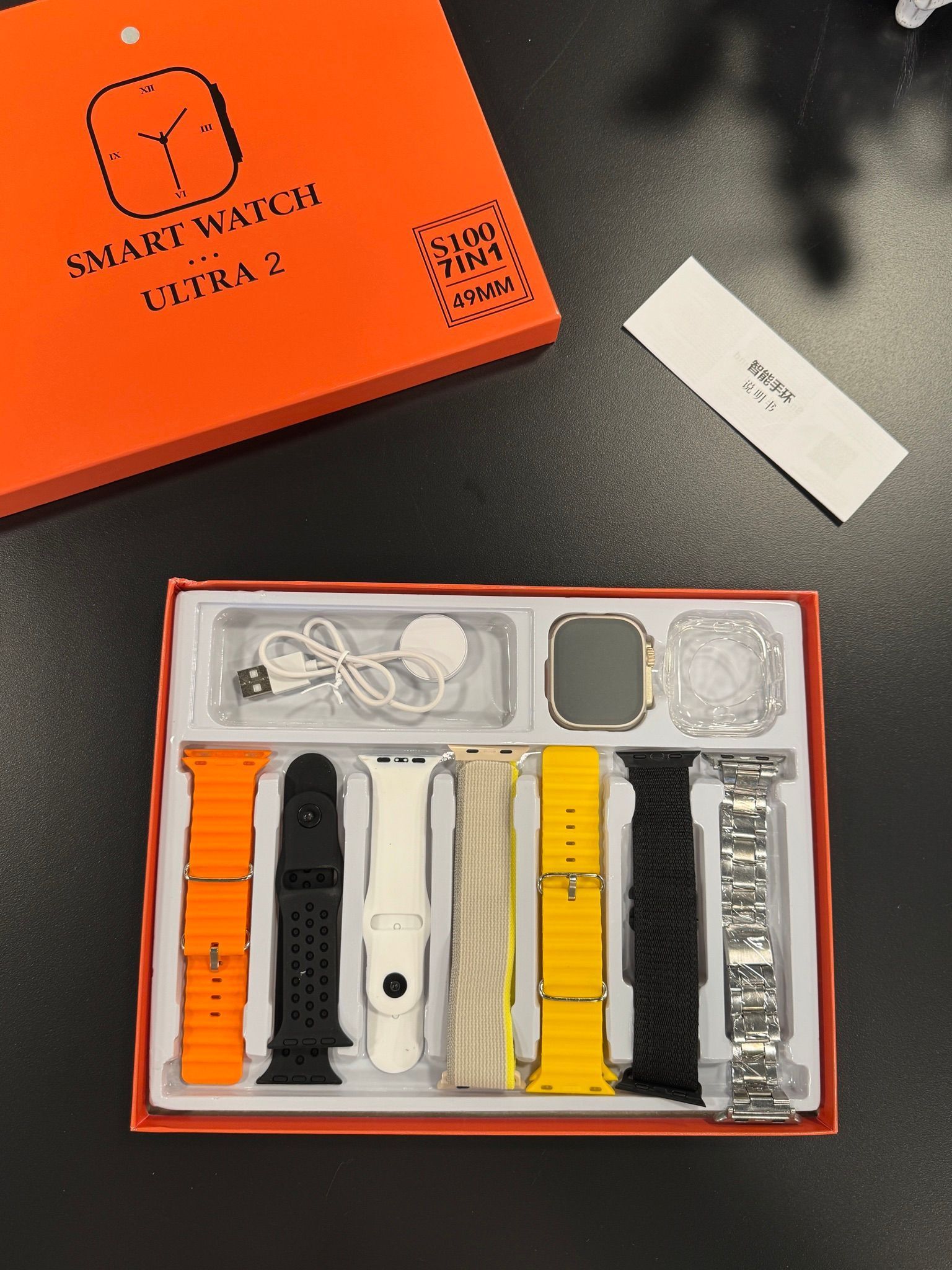 [36MKT-v010603]-Ultra 2 Smart Watch 49MM – 7 Bands Set (Silver Theme)（1）