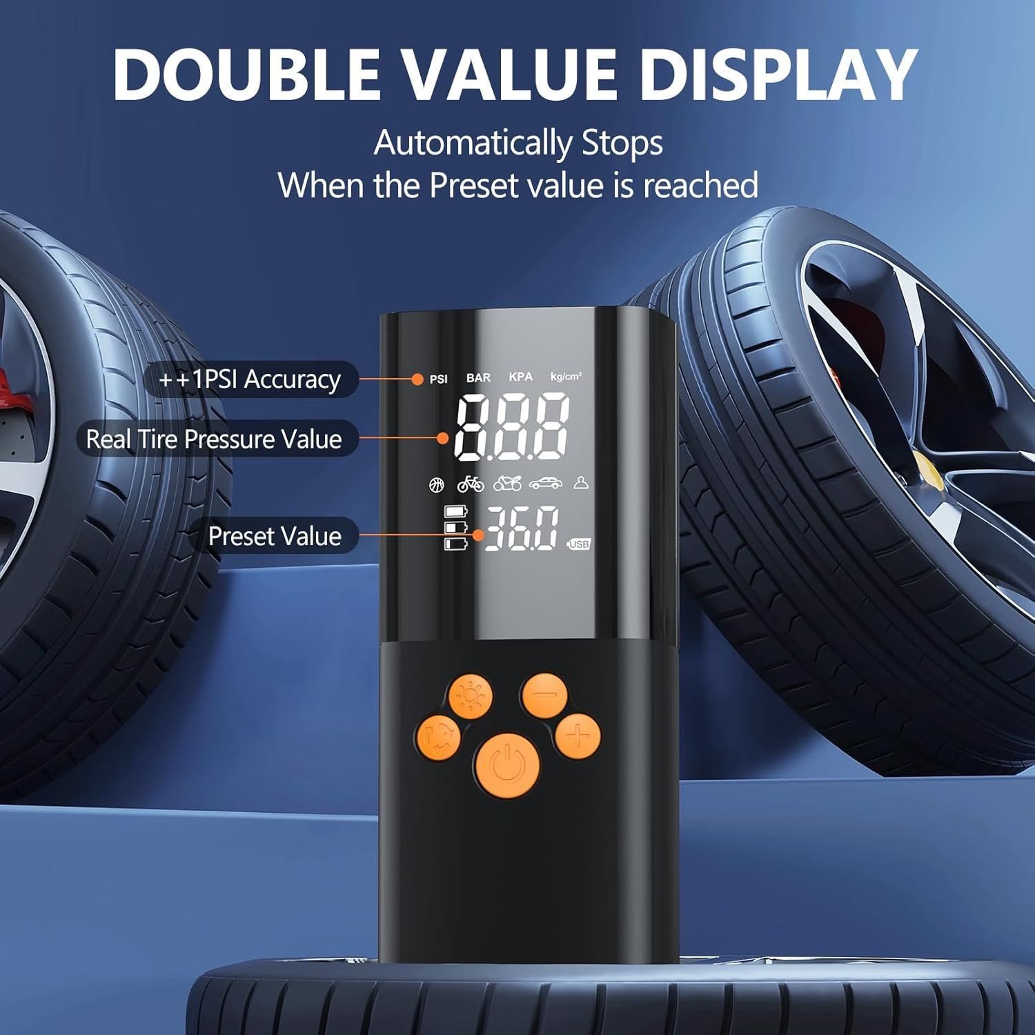[36MKT-V010308/V010408] Portable Tire Inflator – Wireless Air Pump (6)