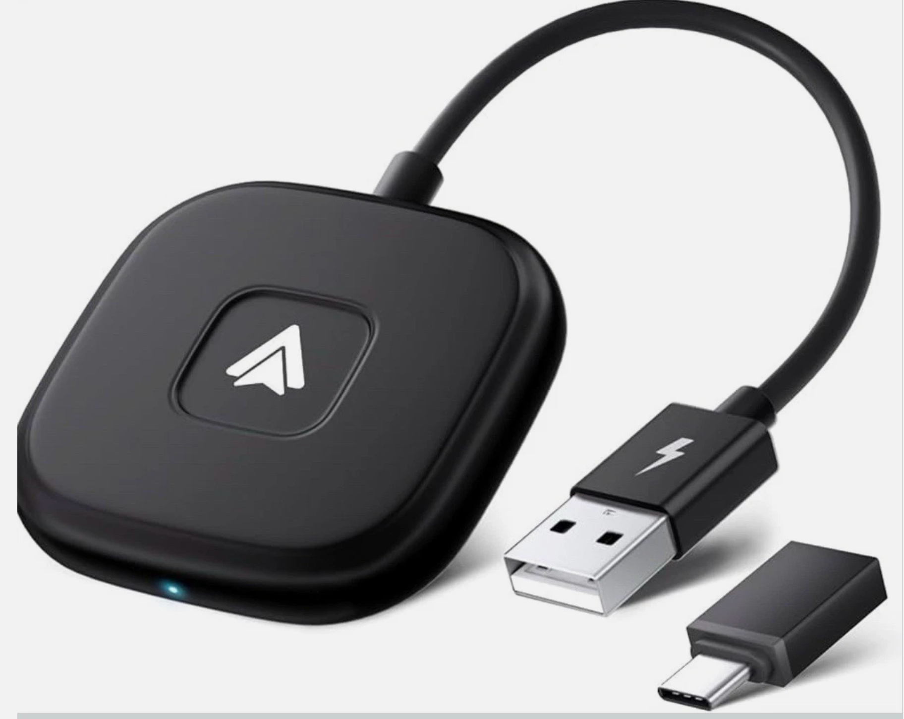 ELE:[Android-Auto Wireless Adapter-White Box]-Wireless, AndroidAuto, Bluetooth, WiFi, PlugAndPlay, USB, TypeC, 5.8GHz, Navigation, HandsFree