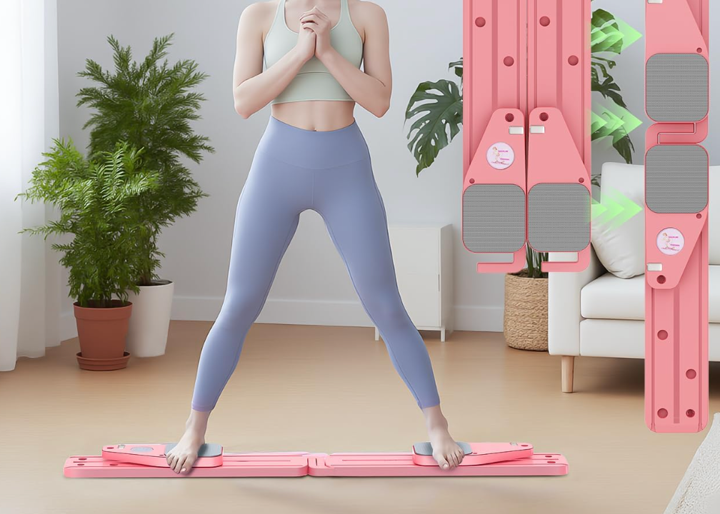 HOU:[Pilates Board - 12 in 1 Mini Plilates Reformer Set] Reformers Board for Home Workout, Combinati