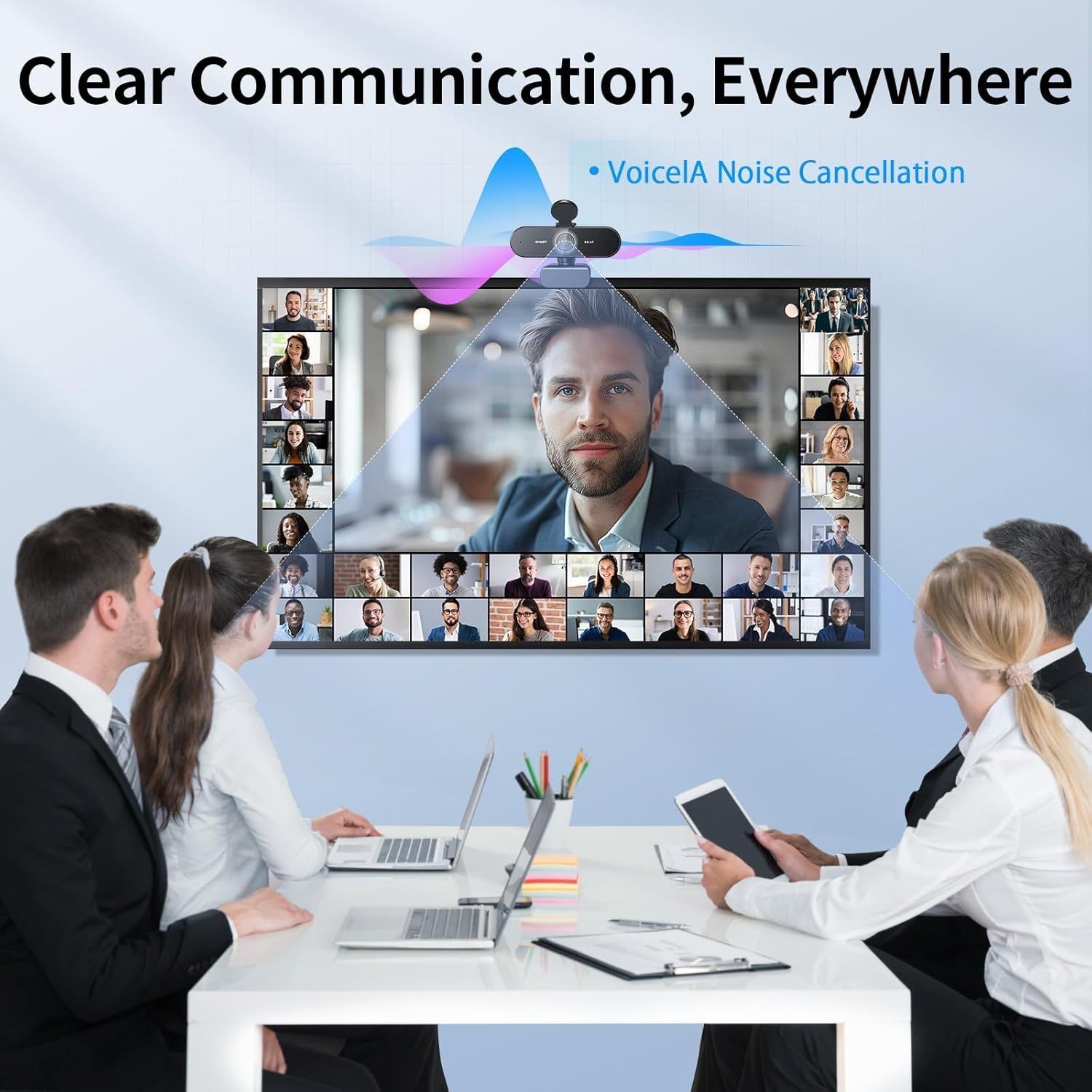[36MKT-V020302]-4K Webcam w/ Autofocus & Noise Cancelling Mic – Plug & Play USB Camera(1)