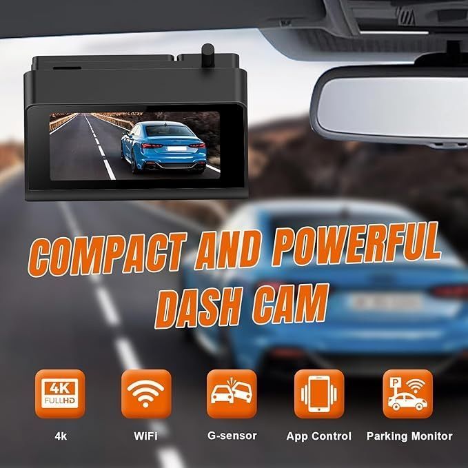 [36MKT-V010609]-4K WiFi Dash Cam w/ Night Vision & G-Sensor(2)