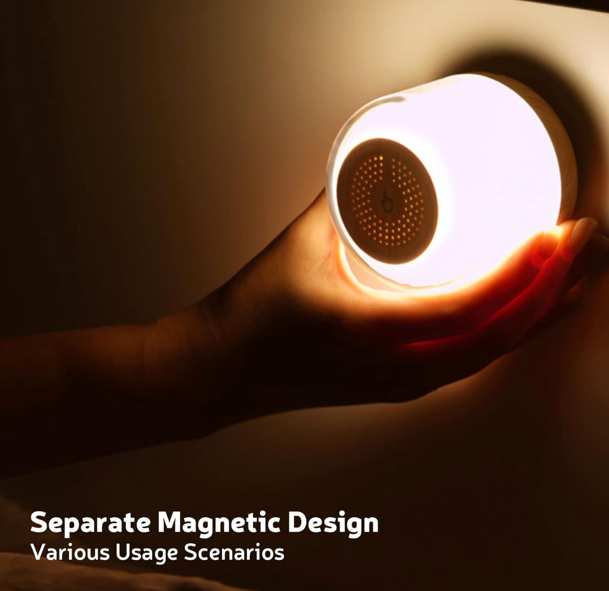 ELE:[WIRLESS Charging colorful-Bluetooth speaker]-3-In-1 Multifunctional Lamp With Speaker Wireless Charging RGB Lighting Magnetic Design