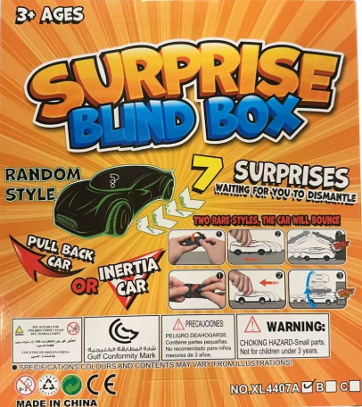 [Surprise Car Blind Box – 7 Collectible Mini Cars]