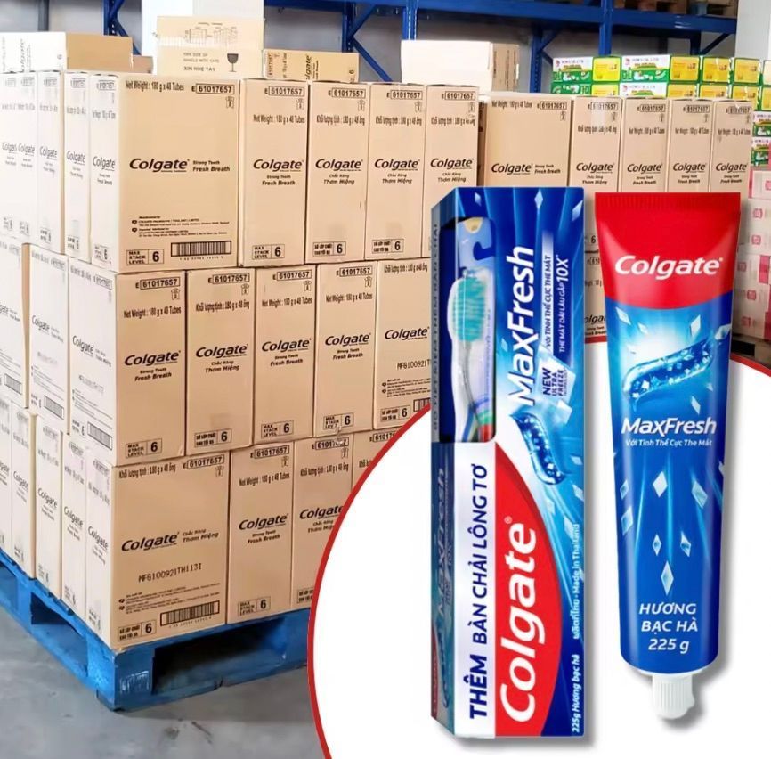 [36MKT-V020102]-Colgate MaxFresh Toothpaste 225g Mint w/ Toothbrush Fresh Cooling(6)