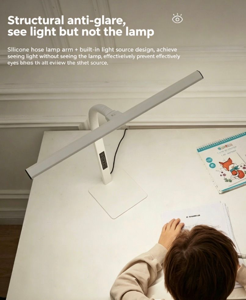 [36MKT]-LED Desk Lamp Eye-Caring Adjustable Reading Light w/ Touch Control(1)