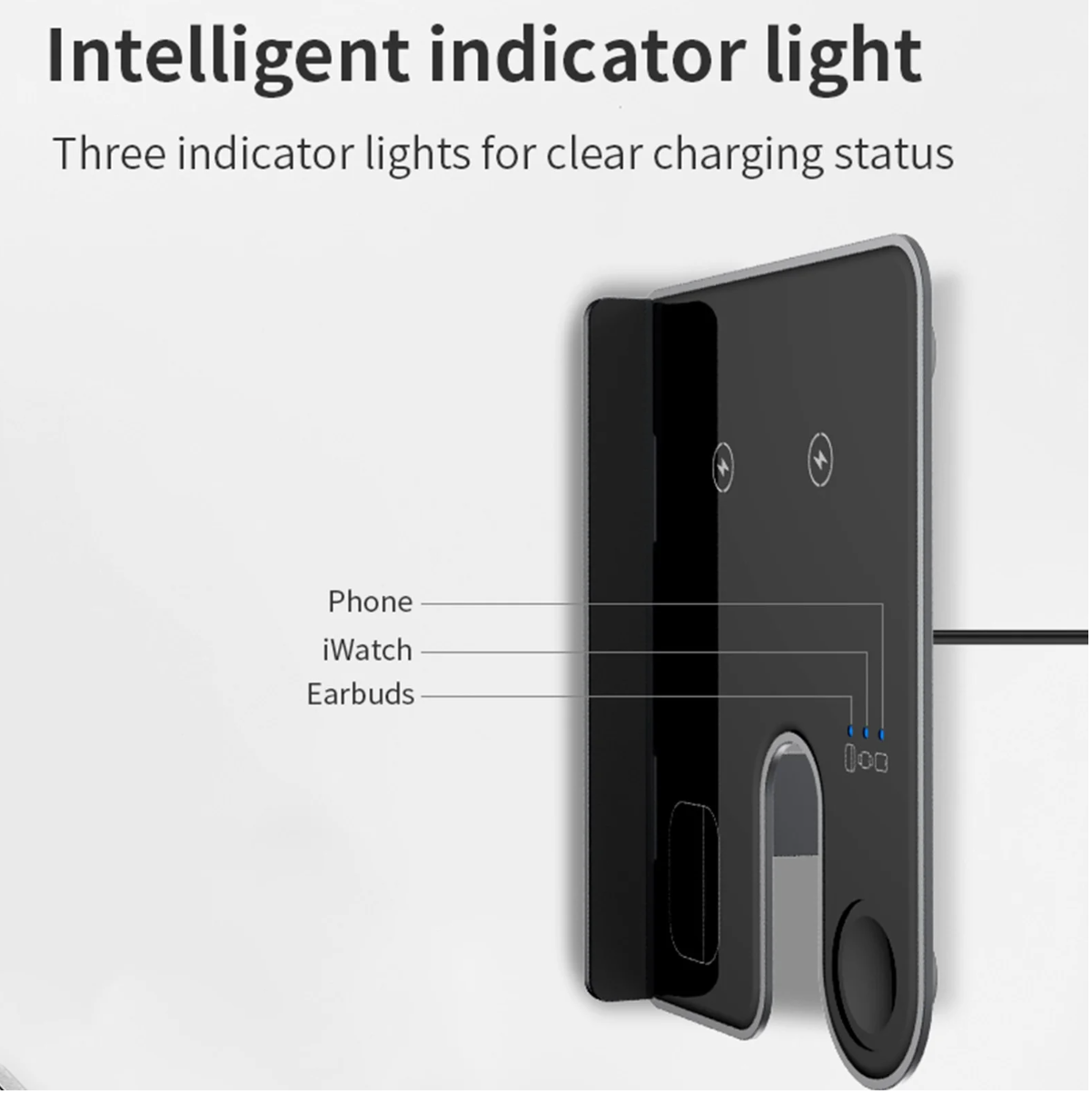 ELE:[Rohent-3in 1 15W charging station-GY-Q10C]-Stable Connection, Fast Charging, Long Battery, Waterproof Design, Wide Compatibility