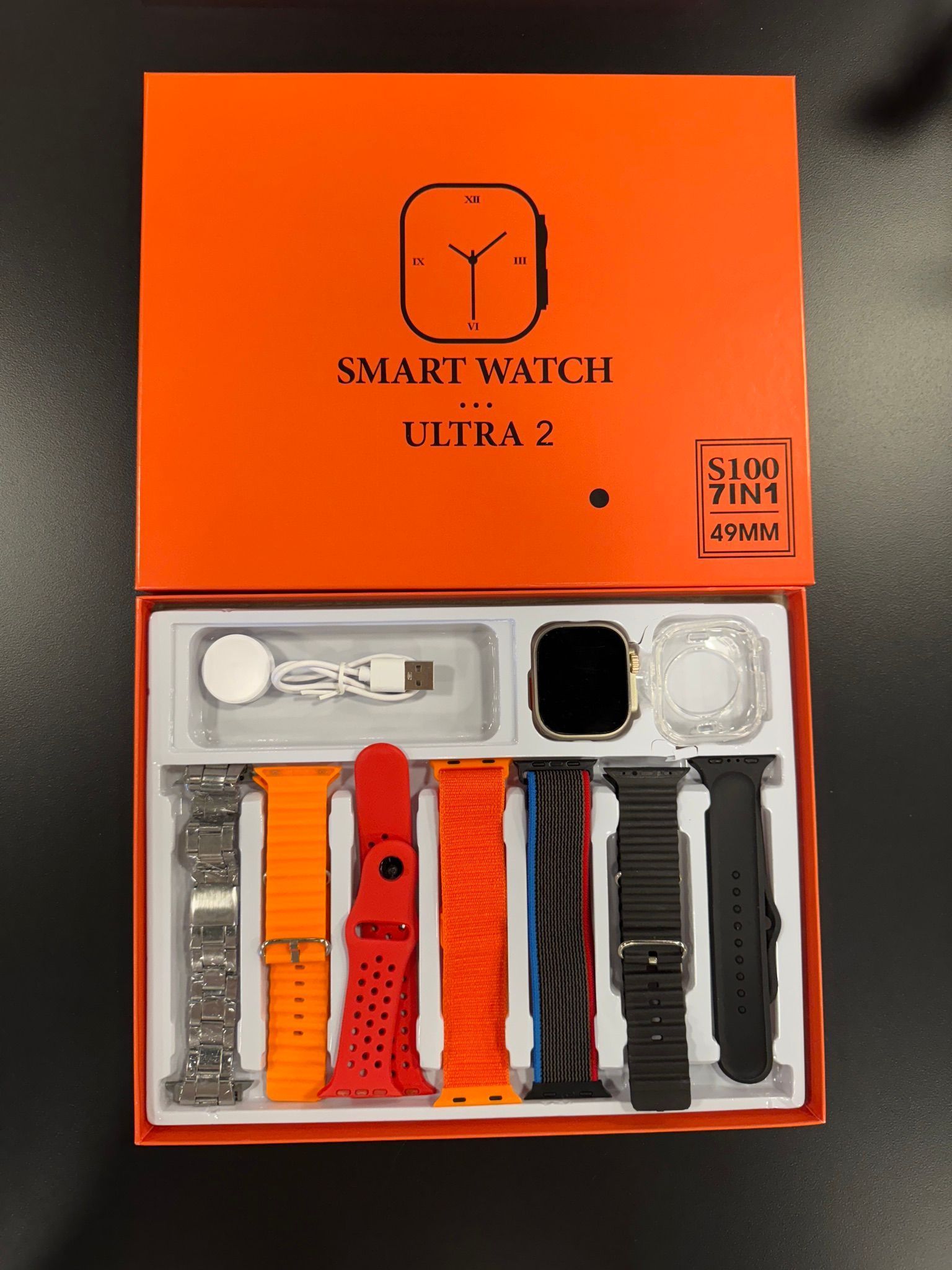 [36MKT-v010204]-Ultra 2 Smart Watch 49MM – 7 Bands Set (Black Theme)(3)