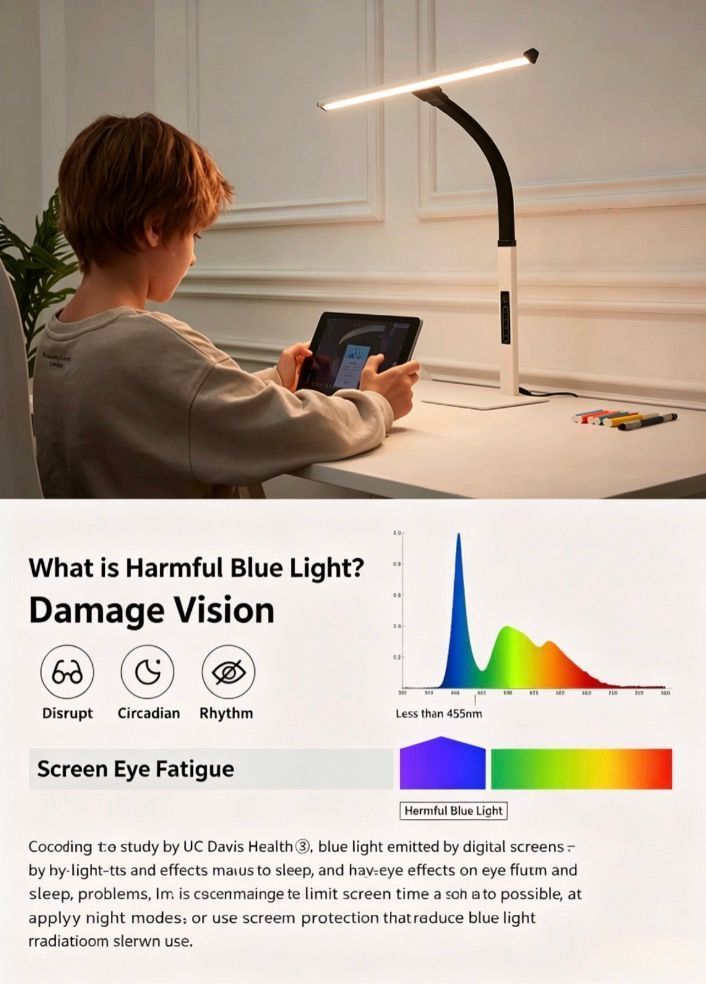 [36MKT]-LED Desk Lamp Eye-Caring Adjustable Reading Light w/ Touch Control(1)
