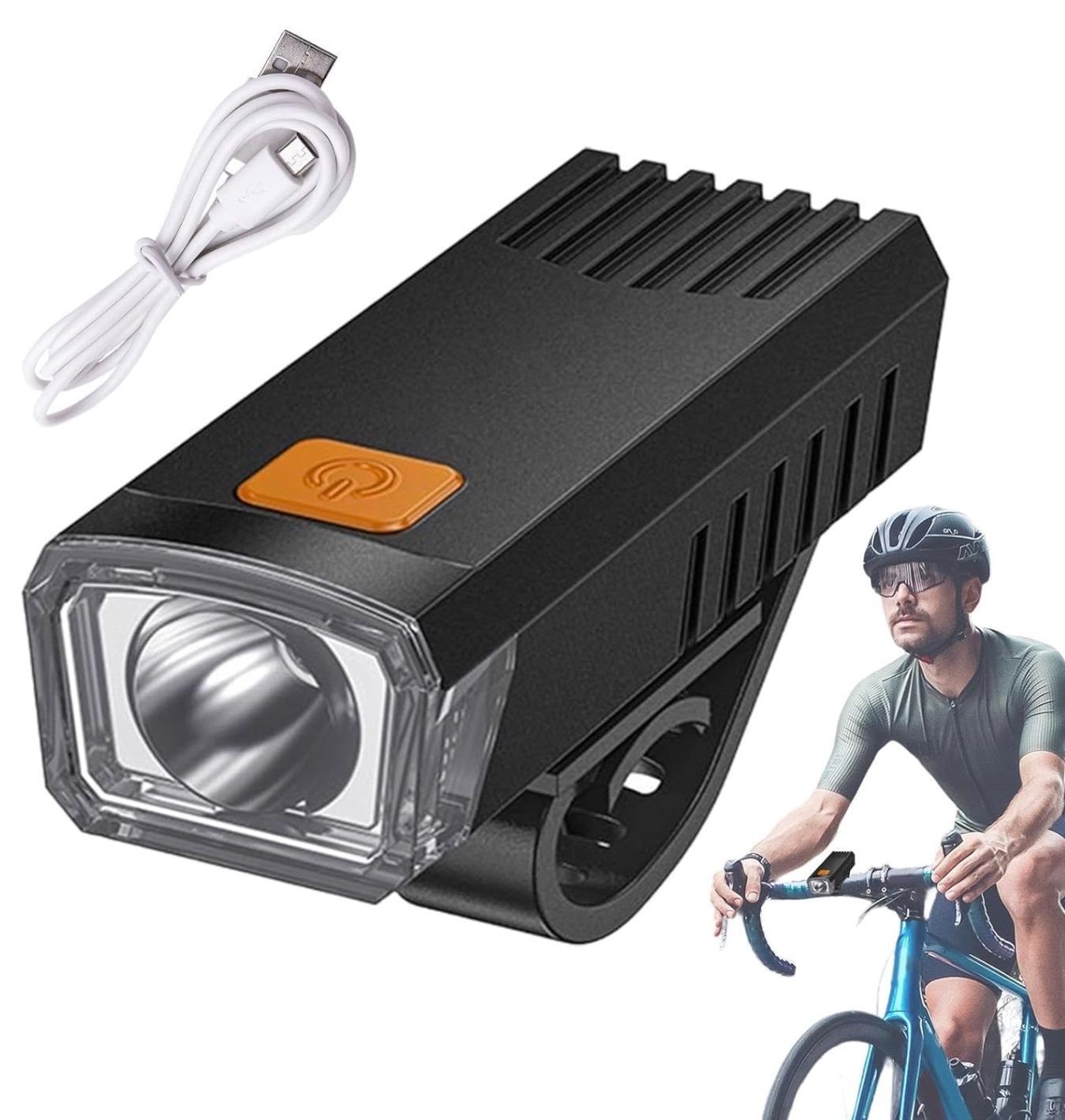 [36MKT-v010509]-Rechargeable Bicycle Headlight – 4 Modes, USB Charging(5)