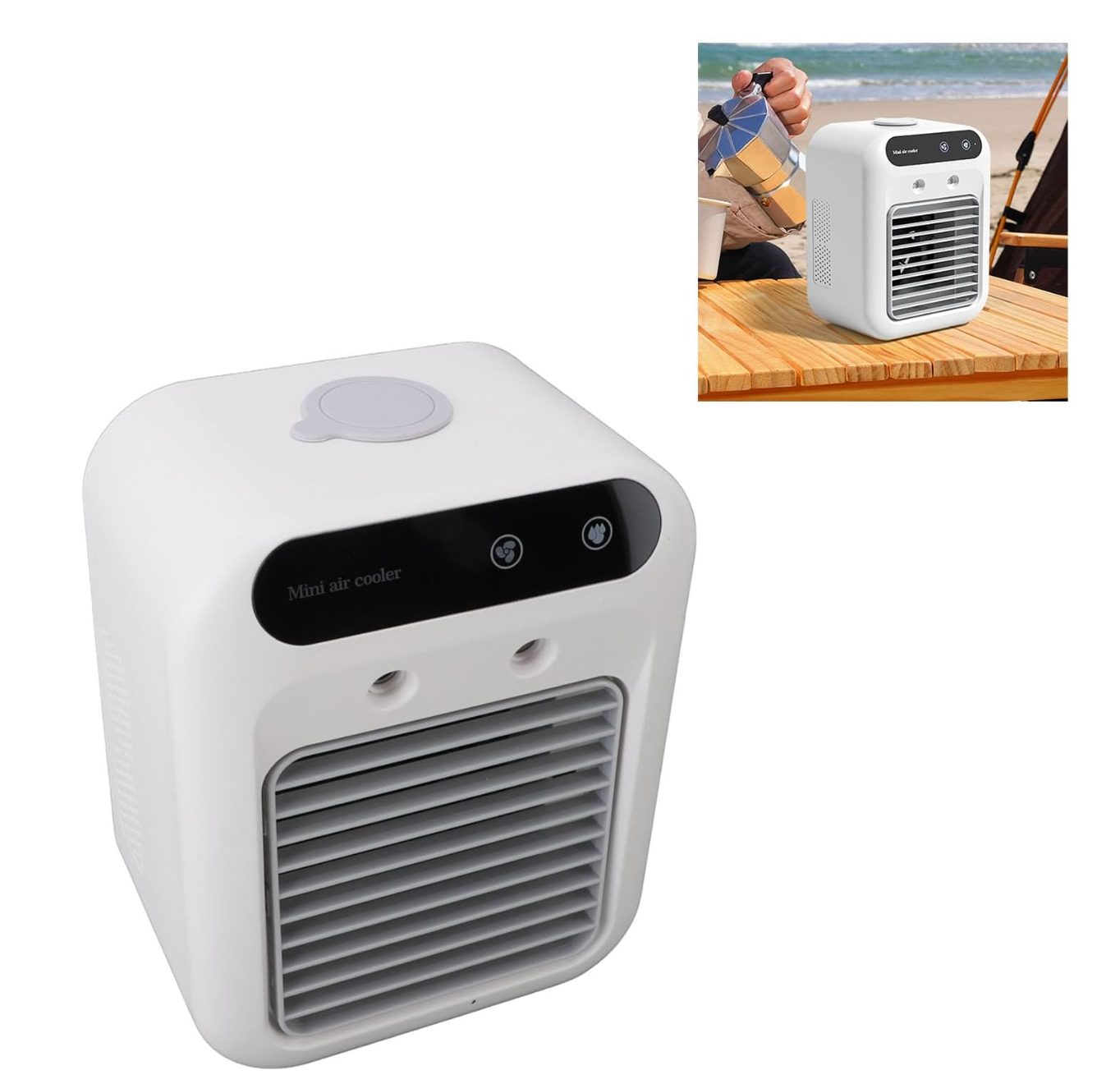 ELE:[Portable Air Humidifier-500ml Water Tank]-Portable Cooling Fan Delivers Refreshing Air Anywhere You Need
