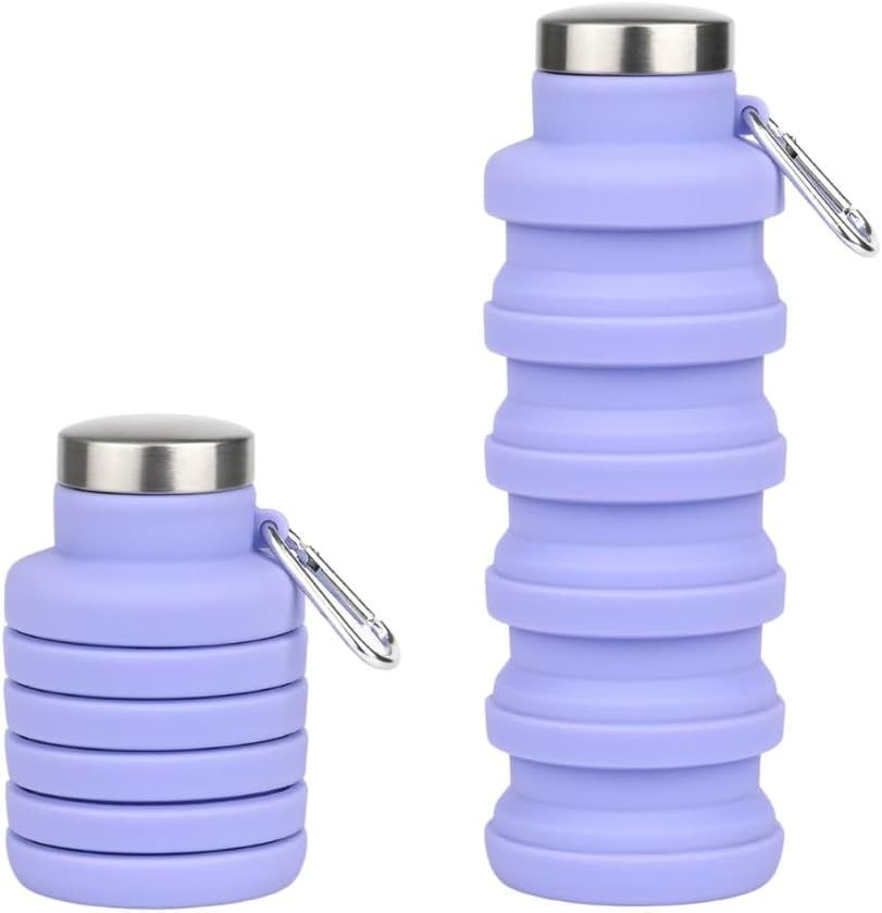 [36MKT-Y010203C]-34oz Collapsible Silicone Water Bottle – Foldable, BPA Free (Random Color)(2)