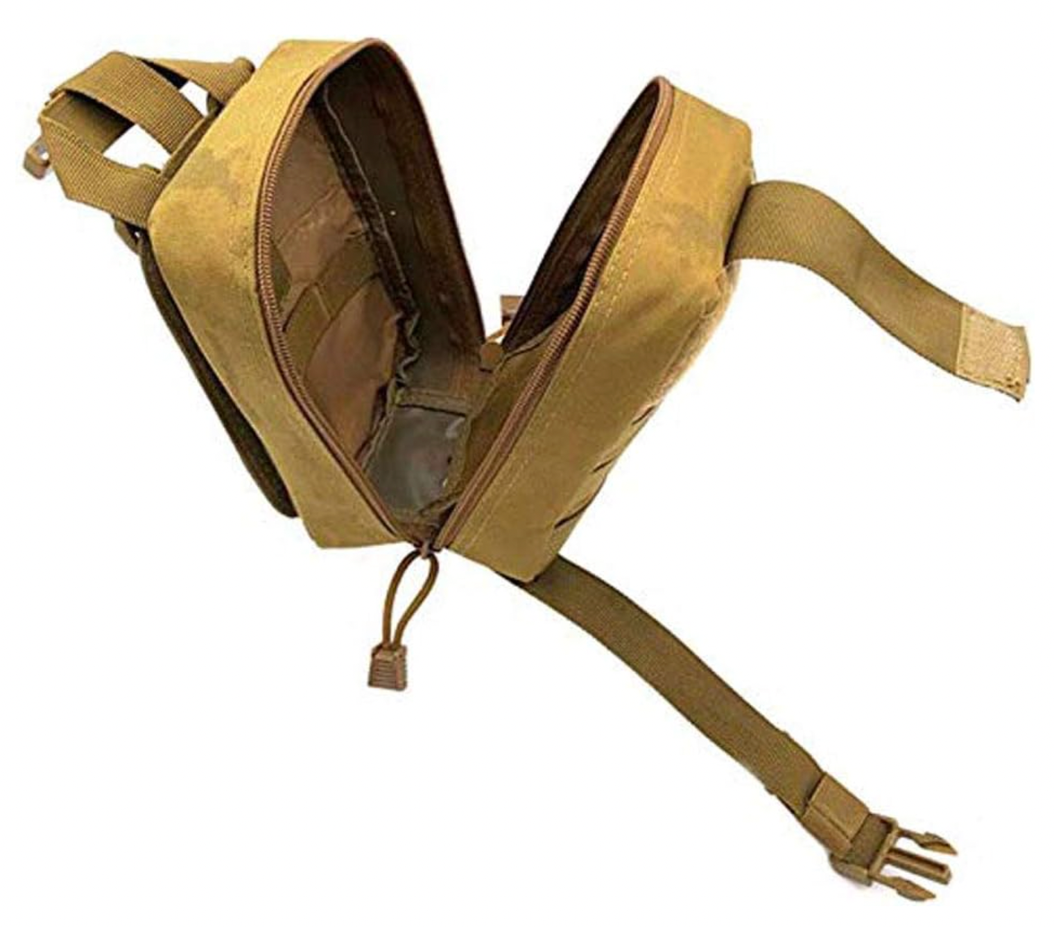 HOU:[Molle First Aid Kit]-MOLLE First Aid Pouch With Multiple Compartments And Water Resistant Nylon