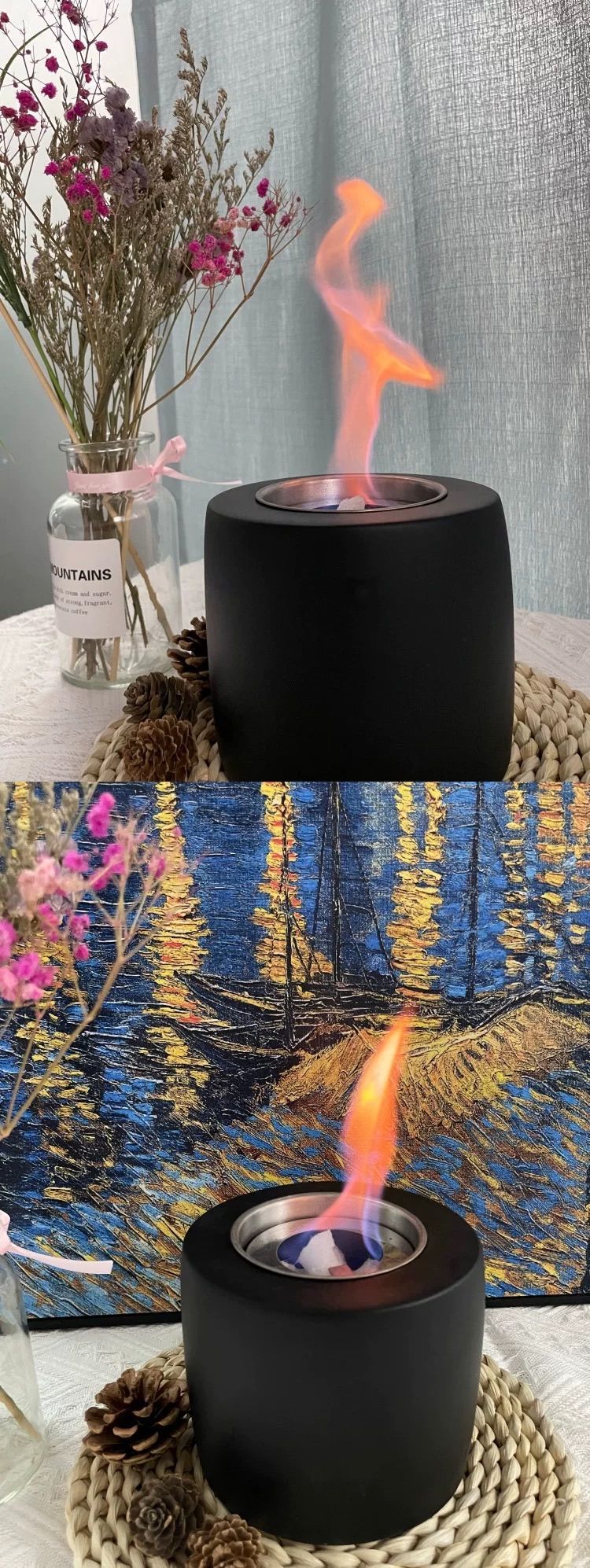 [36MKT-y010101b]-Tabletop Fire Pit – Mini Portable Fireplace for Indoor/Outdoor（3）