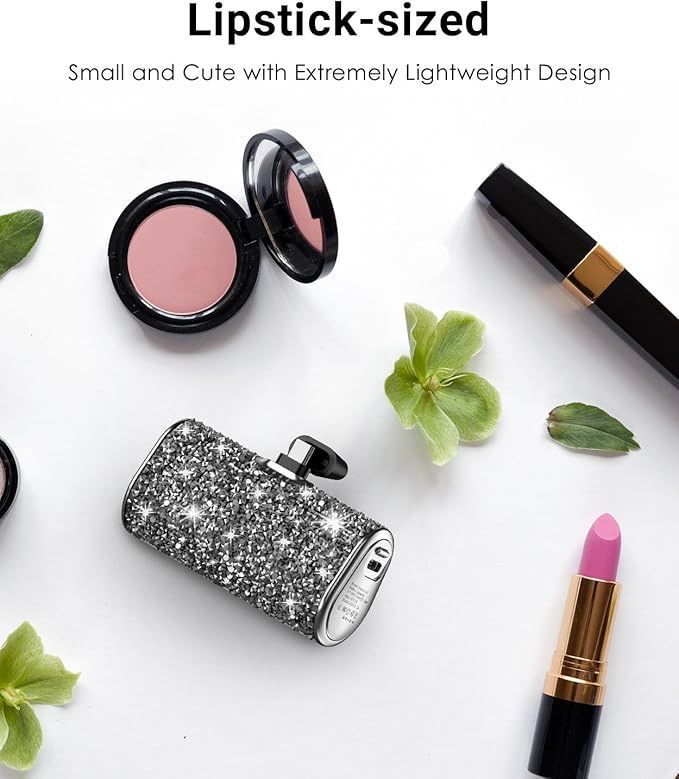 [36MKT-V020202]-Mini 6800mAh Power Bank w/ Lightning, Fast Charge, Lipstick Size (Random Color)(4)
