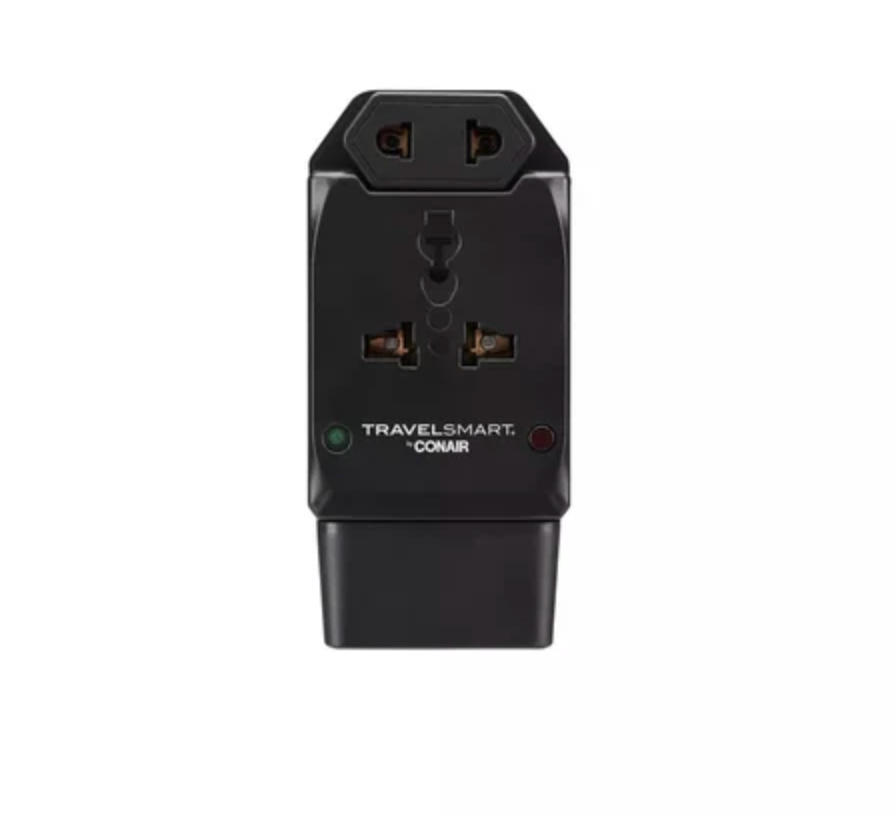 ELE:[Travelsmart – All-in-One Adapter with USB Port – TS239]-Universal, Compact, Protected, Multiport, USB, Travel, Dual, Lightweight, Safe, Reliable.