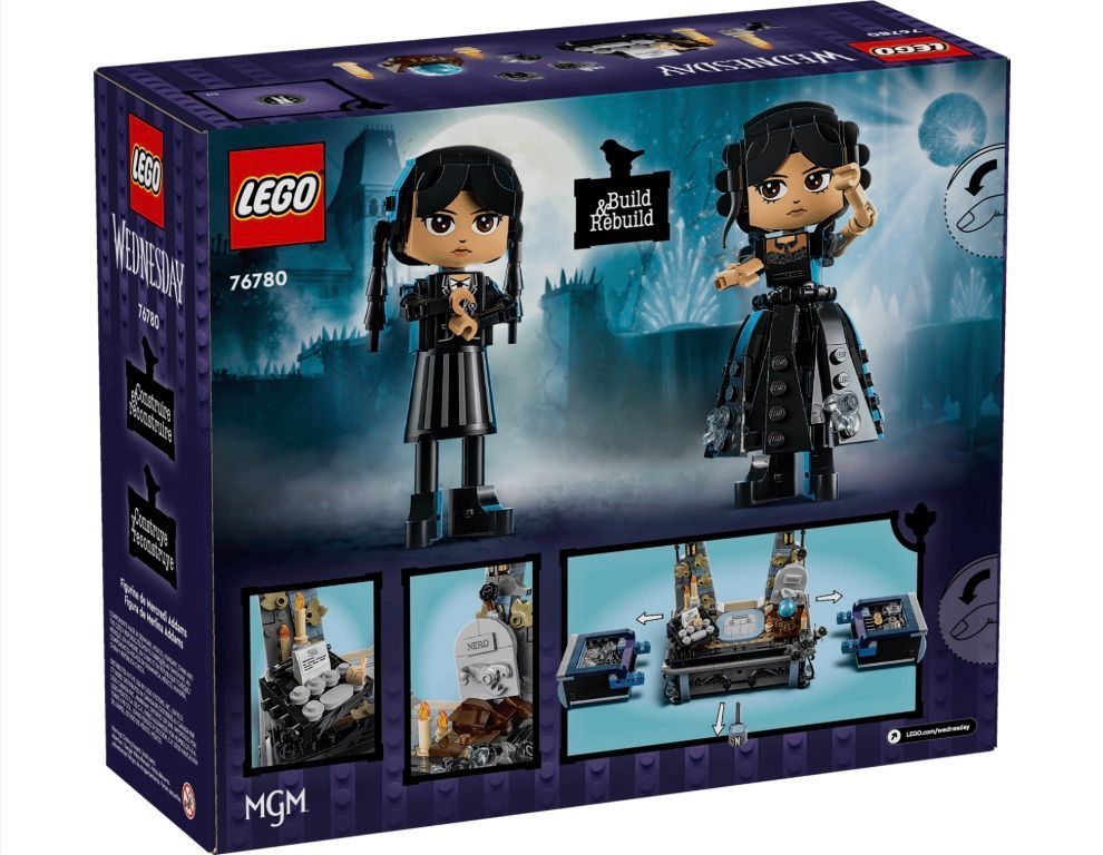 [36MKT-y010102a]-LEGO Wednesday Addams Set – 76780 Buildable Figure & Display Model (702 PCS) (1)