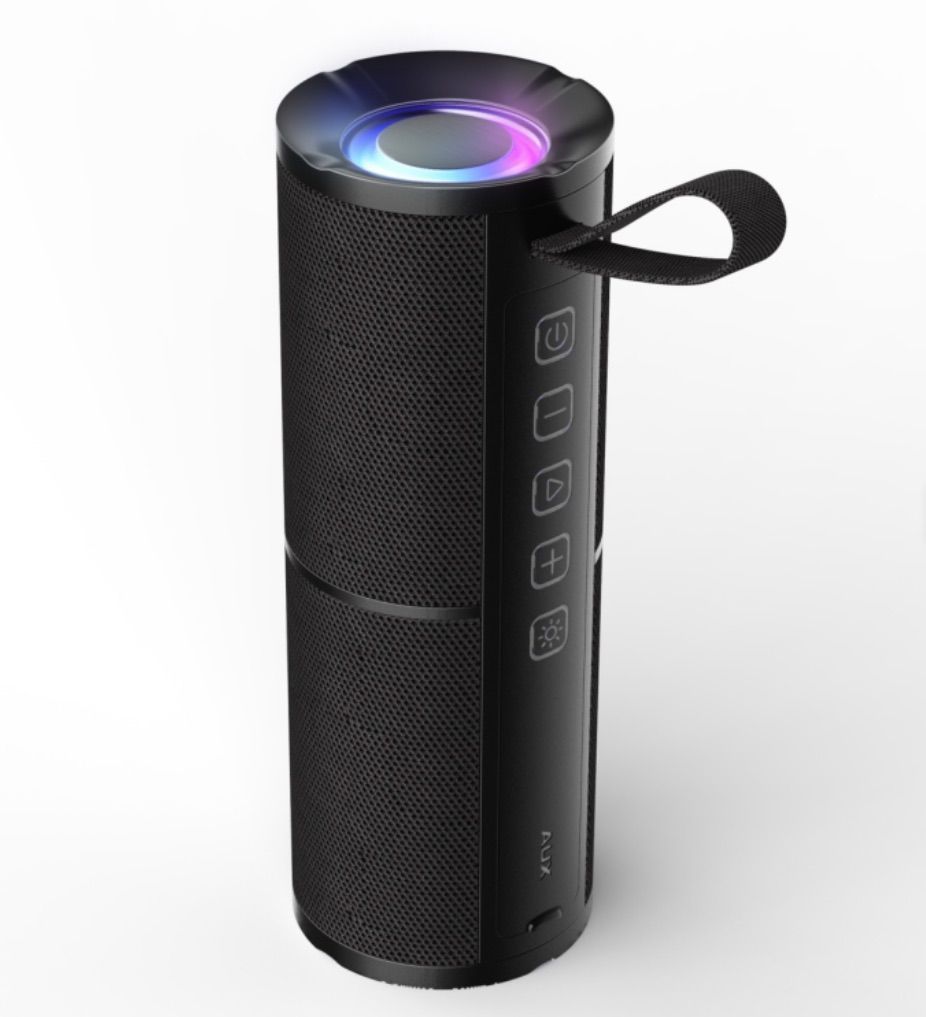 [36MKT-v010504]-Portable Bluetooth Speaker – LED Light, AUX Input, Outdoor Wireless Sound(2)