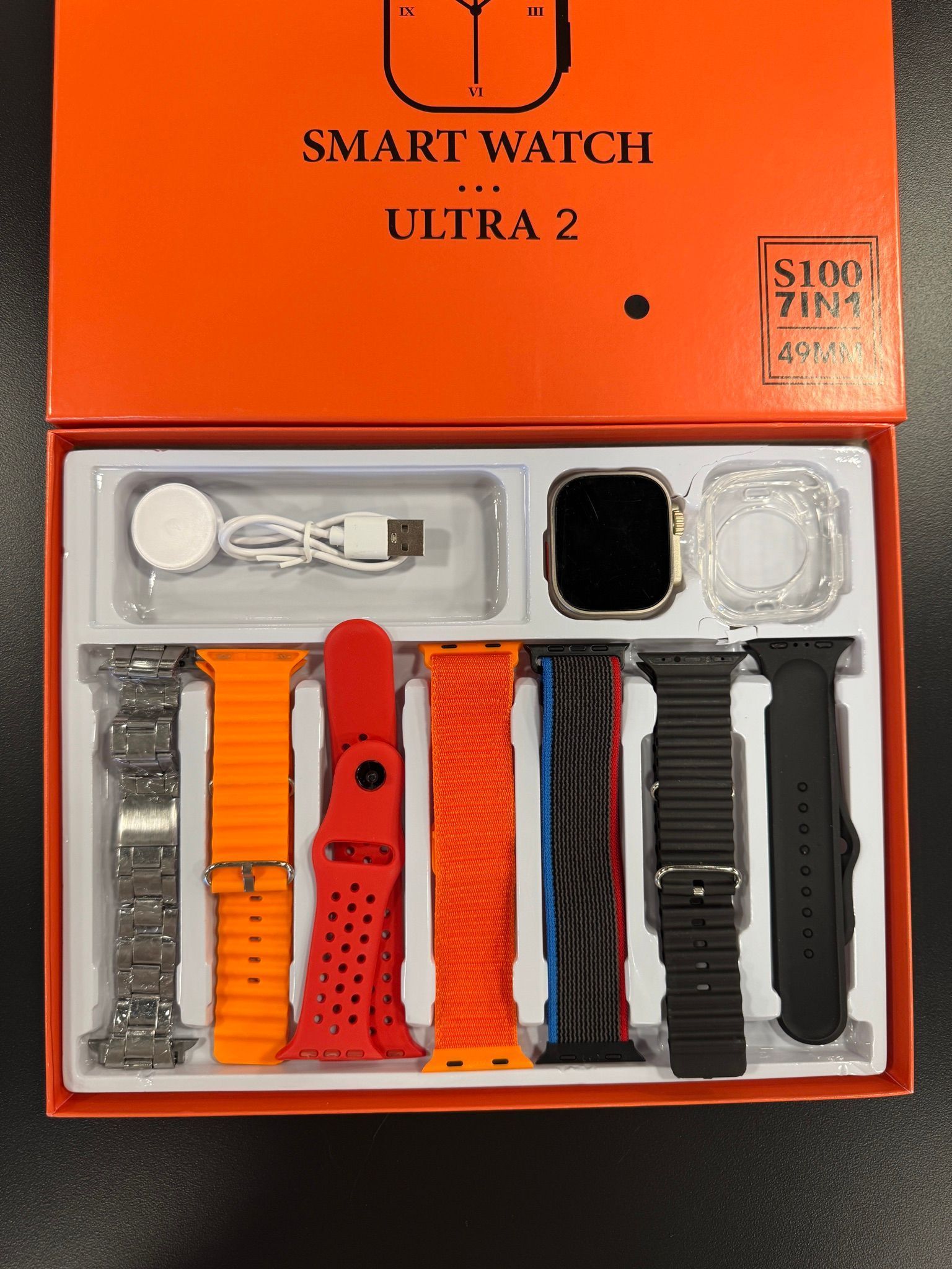 [36MKT-v010204]-Ultra 2 Smart Watch 49MM – 7 Bands Set (Black Theme)(3)