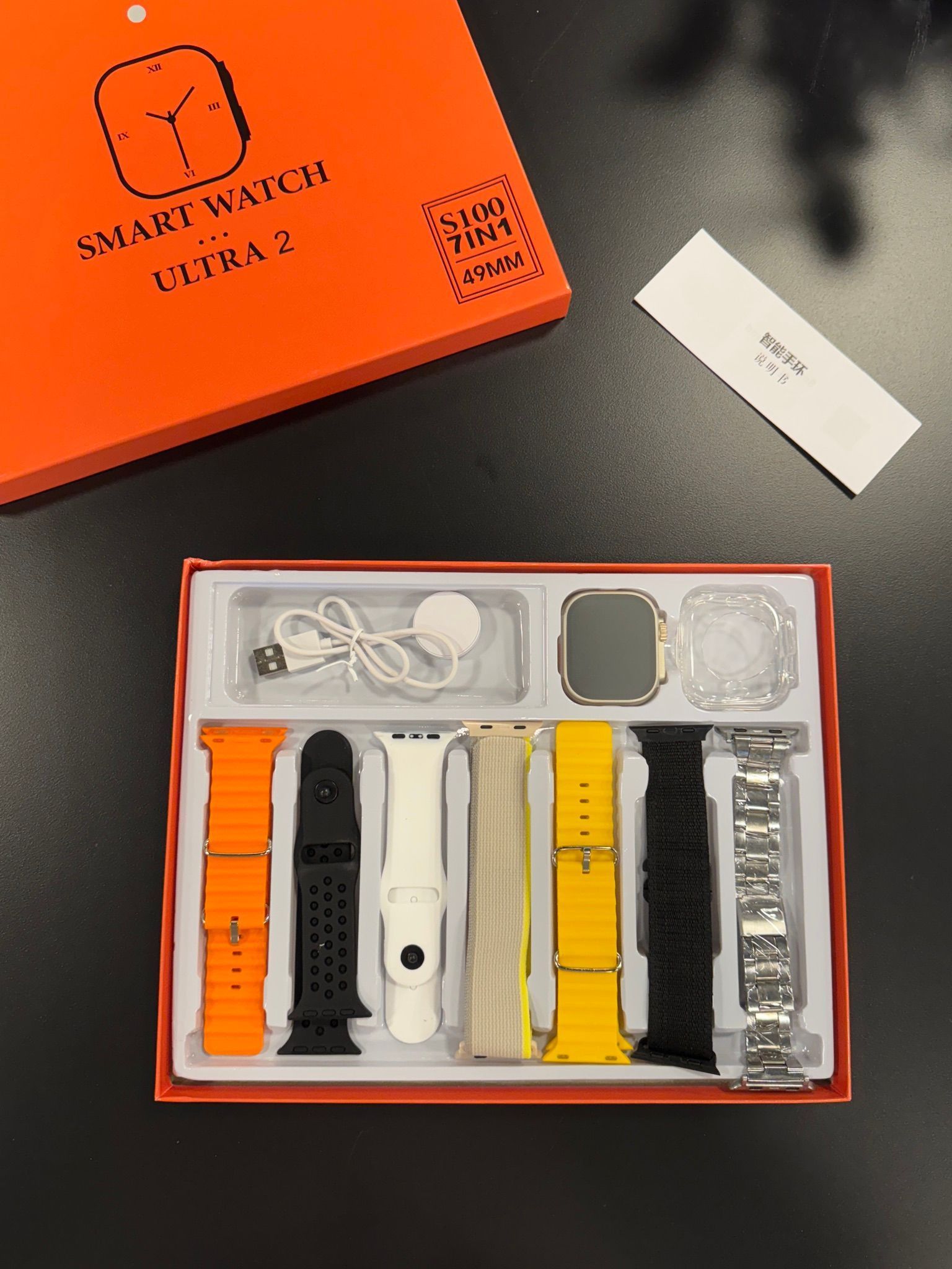 [36MKT-v010603]-Ultra 2 Smart Watch 49MM – 7 Bands Set (Silver Theme)（1）
