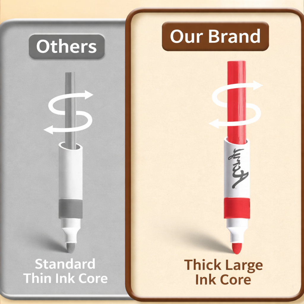HOU:[12-Color Acrylic Paint Markers]-12 colors acrylic markers, no-press, opaque, quick-dry