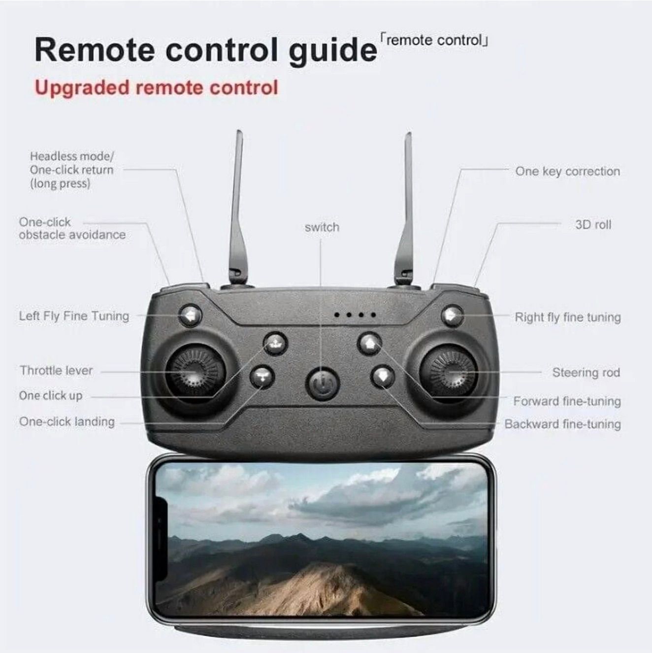 [36MKT-y010102c]-Foldable Camera Drone – HD, App Control (5)