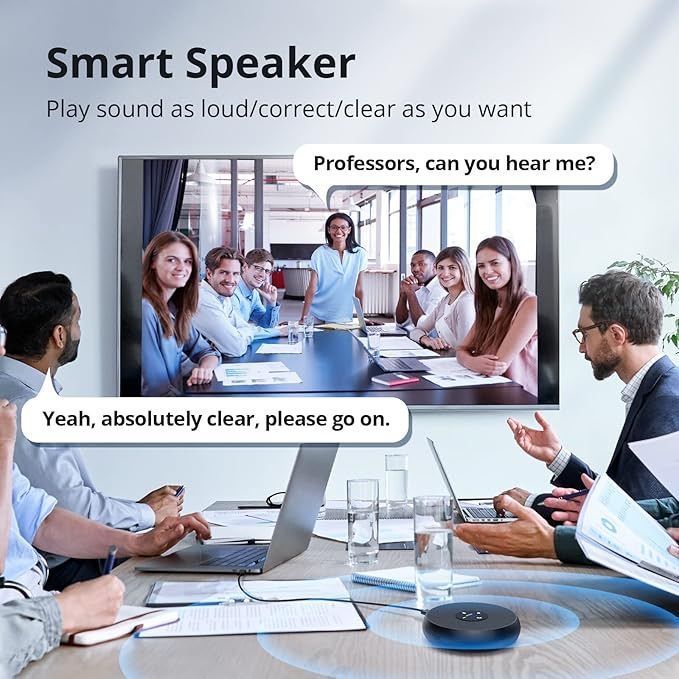 [36MKT-Y010203a]-EMEET USB Conference Speakerphone w/ 360° AI Mic(1)