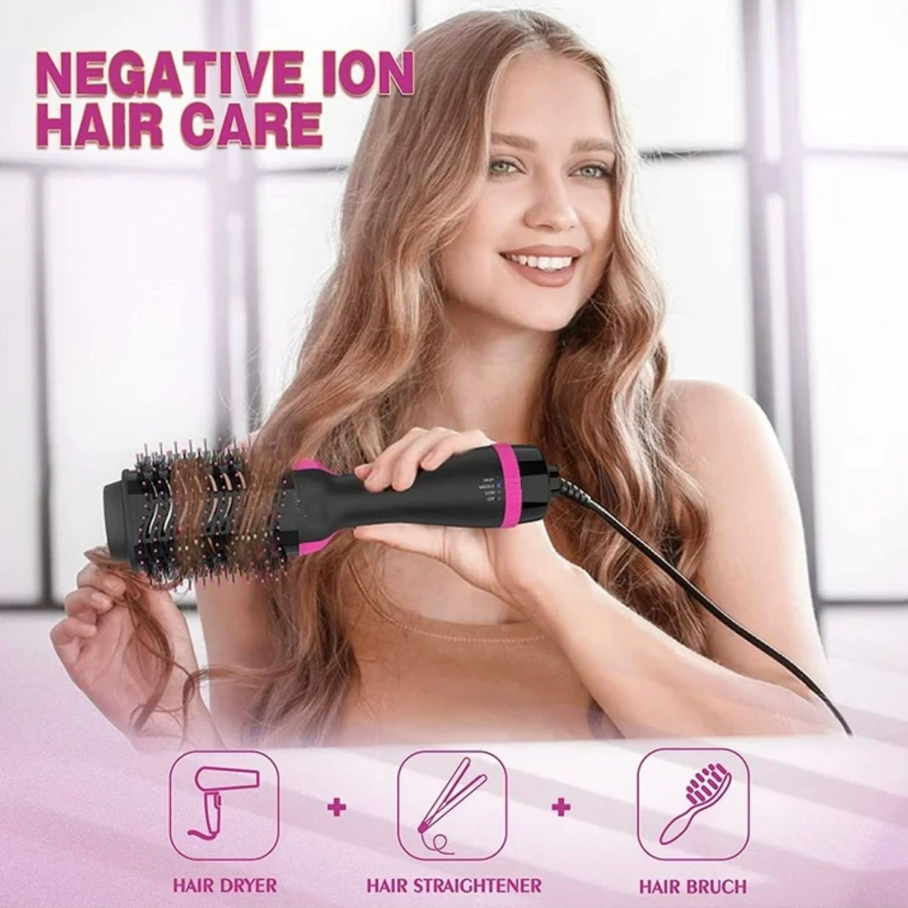 [36MKT-y010201b]-Hot Air Brush – 3-in-1 Dryer & Styler(11)