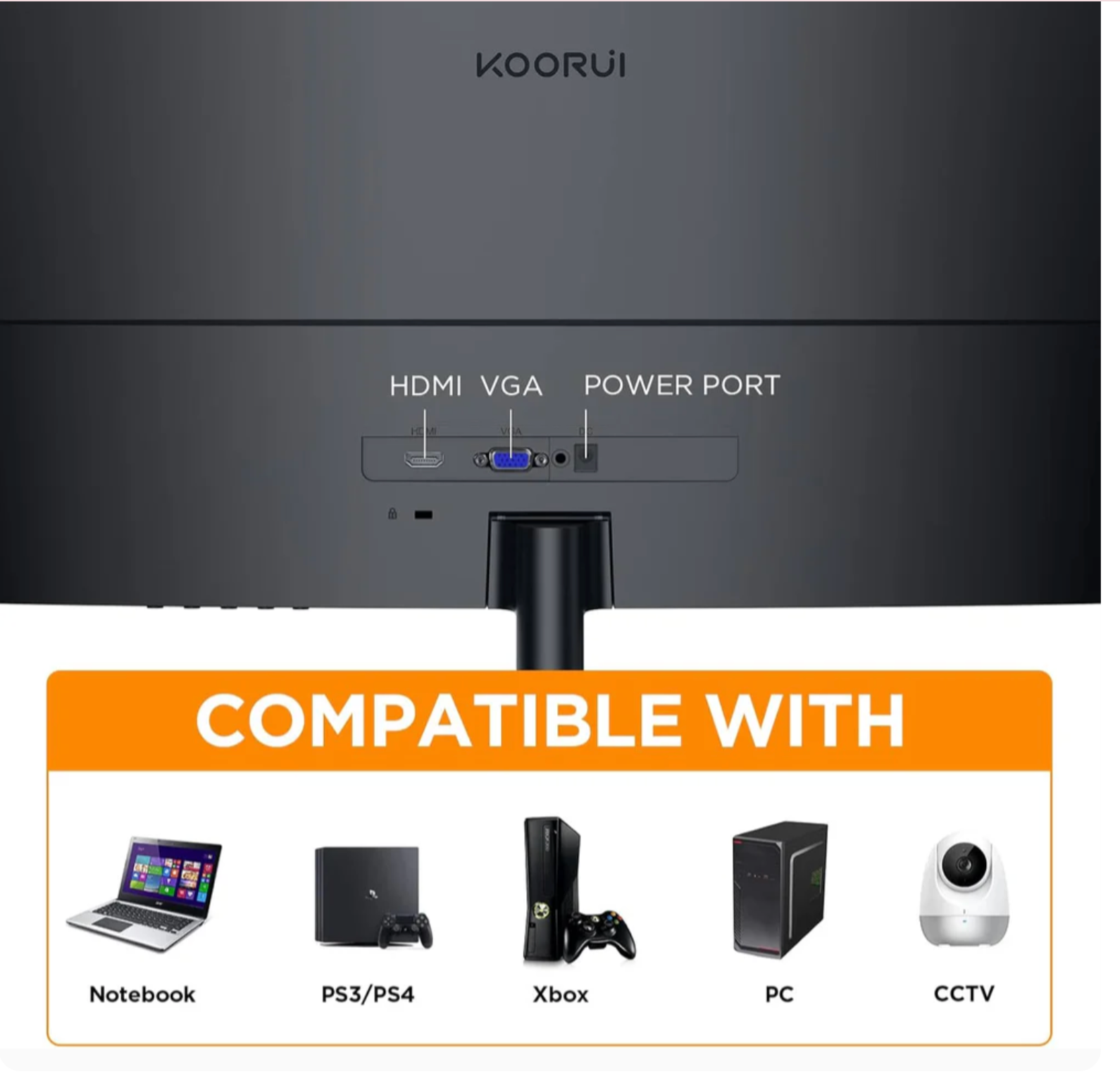 ELE:[KOORUI 27N5CA 27" VA FHD 75Hz 1500R Curved Monitor]-Budget-Friendly 27-Inch 1500R Curved VA Monitor with Full HD and Eye-Care