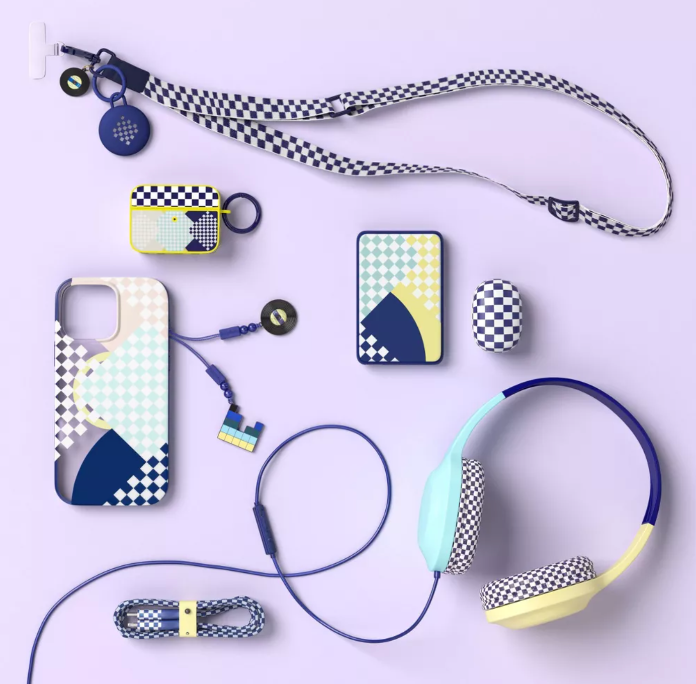 ELE:[heyday-Wired Over-Ear Headphones-3.5mm-Blue]-Wired Headphones Built-In Mic Comfortable Cushions Clear Sound Durable