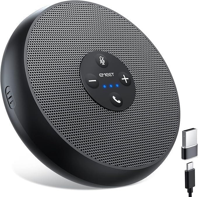 [36MKT-Y010203a]-EMEET USB Conference Speakerphone w/ 360° AI Mic(2)