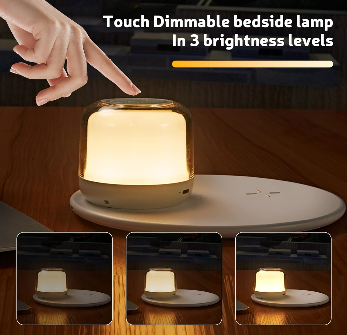 ELE:[WIRLESS Charging colorful-Bluetooth speaker]-3-In-1 Multifunctional Lamp With Speaker Wireless Charging RGB Lighting Magnetic Design