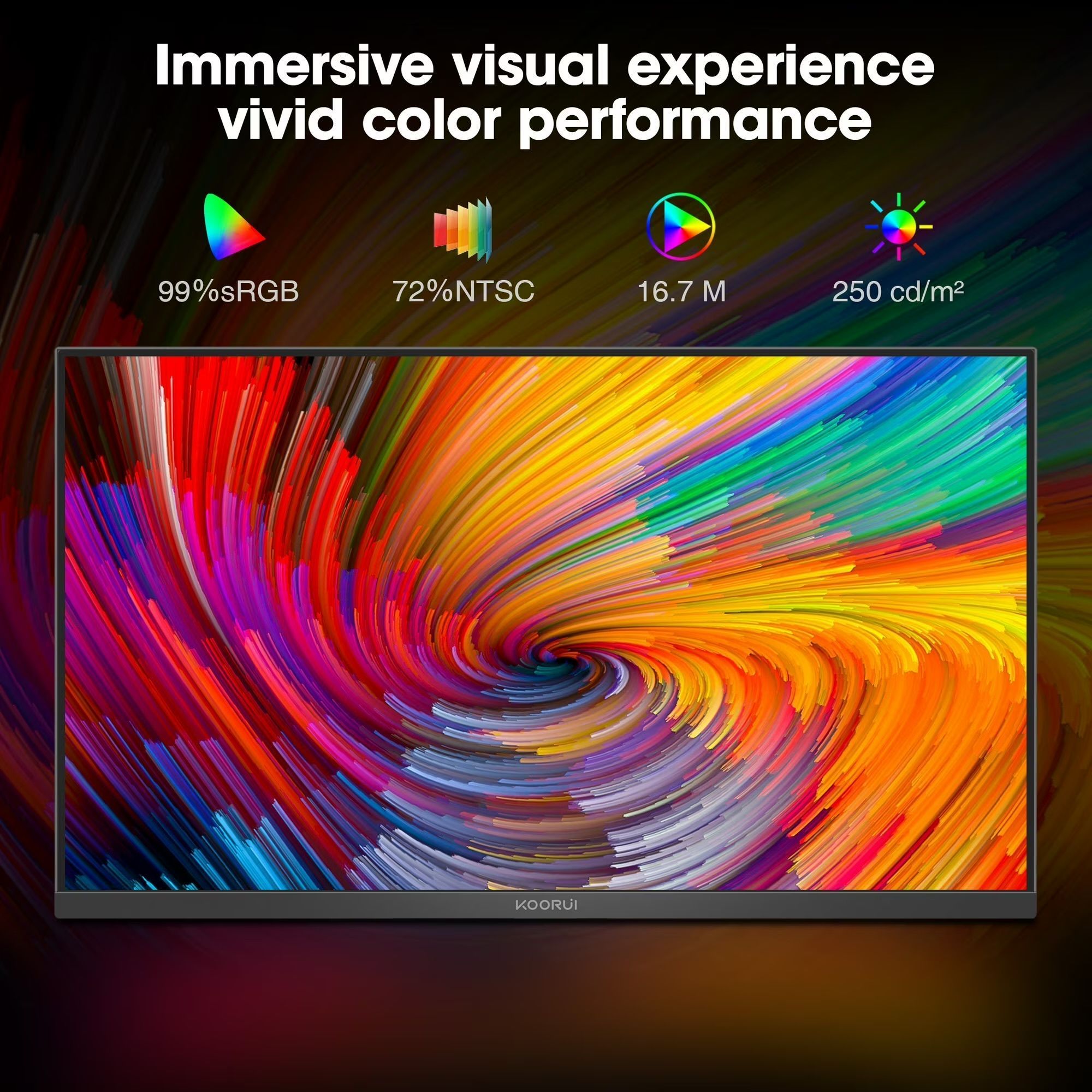 [36MKT-Y010103a]-KOORUI 22” 100Hz FHD Monitor – Ultra Thin(2)