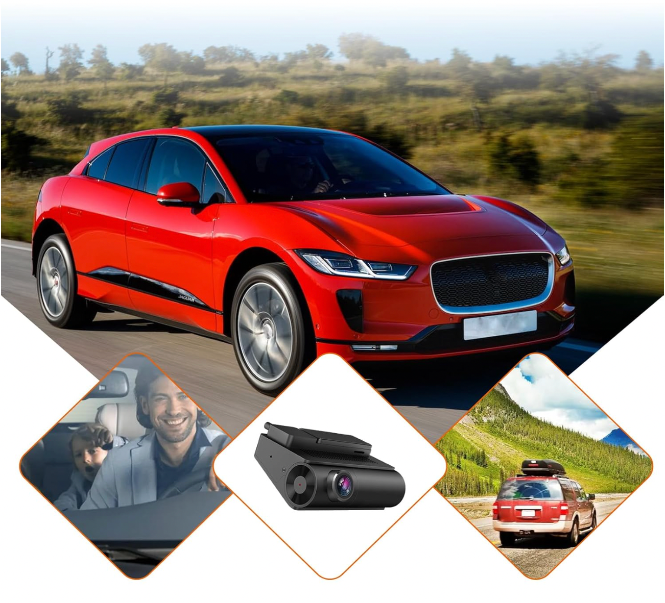 ELE:[Jack Boss-WIFI Dash Cam-S100]-4K/2.5K Ultra HD Dash Camera, Built-in WiFi, APP, 3" IPS Screen, Night Vision, Parking Monitoring